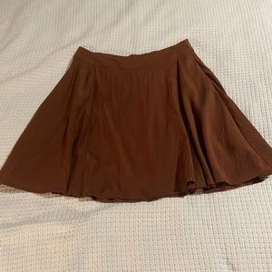 Brown Brielle Flare Skirt- Unique Vintage